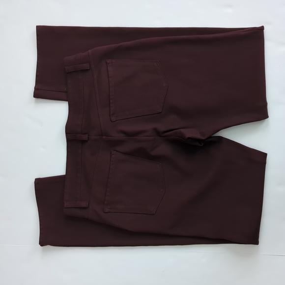 Ann Taylor Modern Fit Seasonless Stretch Trouser Pant Maroon size 8 - Picture 5 of 9